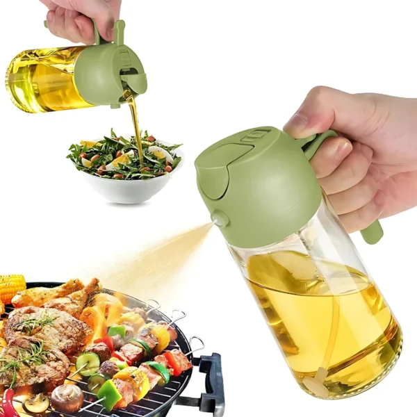 Oliwiko 2w1 — Szklany Dozownik do Oleju/Octu 470ml