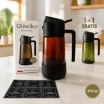 Oliwiko 2w1 Premium – ciemne brązowe szkło i antypoślizgowa podstawa